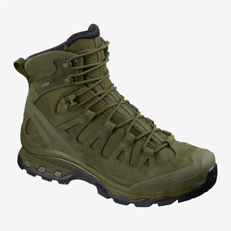 Salomon QUEST 4D GTX FORCES 2 EN Mens Tactical Boots Olive | Salomon South Africa